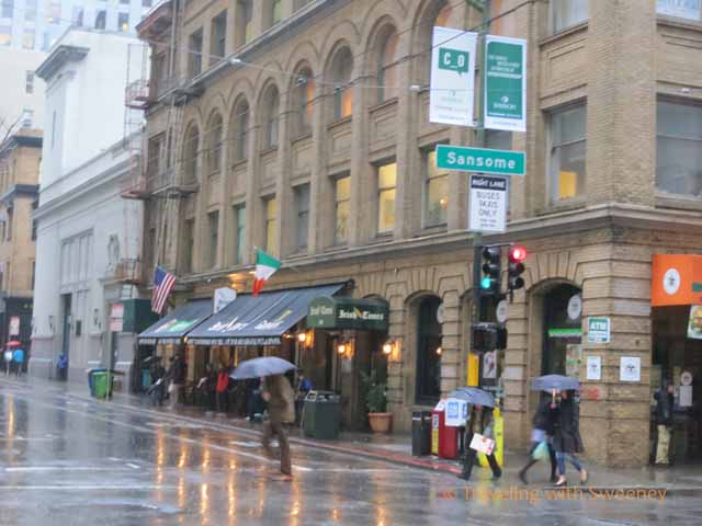 San Francisco in the rain