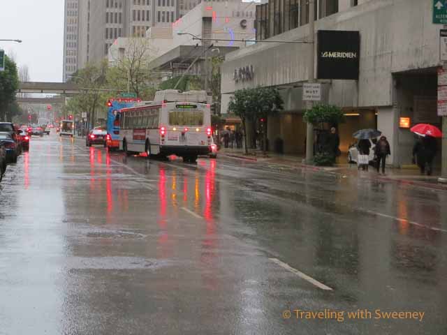 San Francisco in the rain