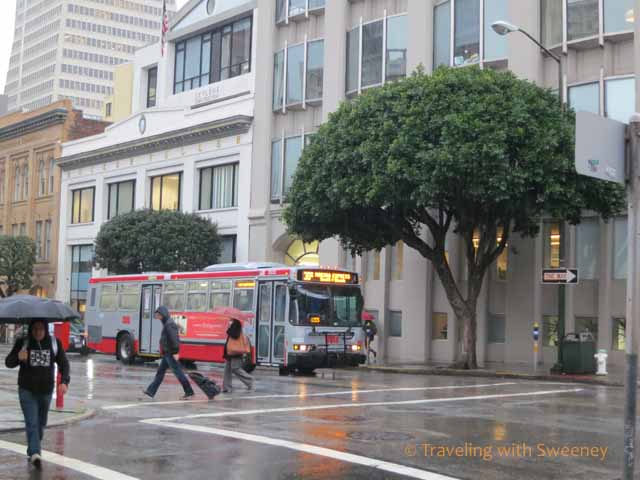 San Francisco in the rain