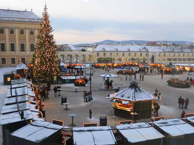 Christmas Marekt at Schonbrunn Palace - Traveling with Sweeney