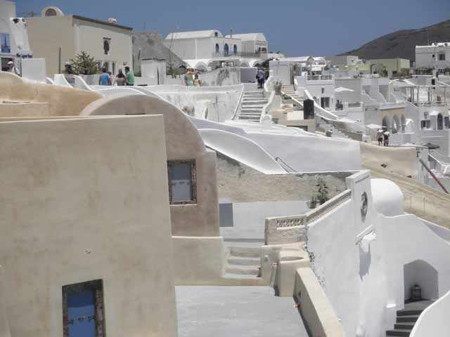 "Santorini - a view in the town of Oia"