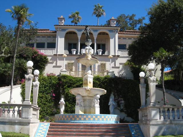 "Opulent Guest House at Hearst Castle in San Simeon, California"