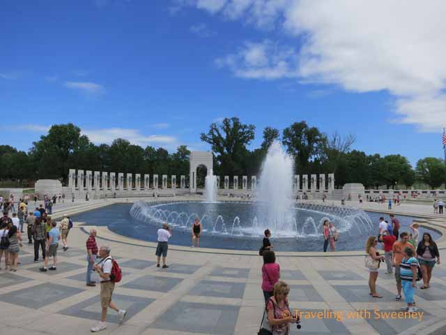 World War II Memorial fountain