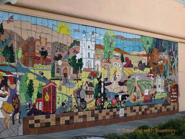 "Mural on Building in Historic Downtown Livermore, California"