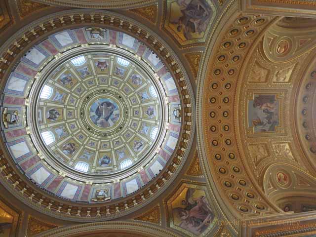 "Budapest Photos: Ceiling at the Basilica of St. Stephen (Szent istván Bazilika) in Budapest, Hungary
