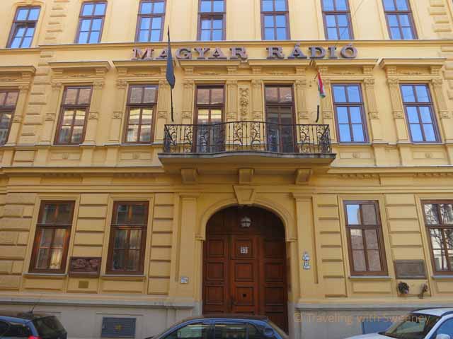 "Magyar Radio building where the revolution began, Budapest District 8"