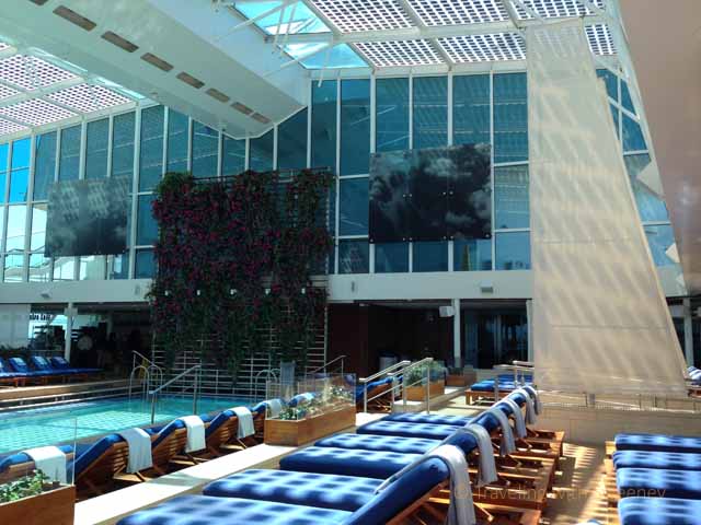 "Pool deck aboard the Celebrity Solstice cruise ship"