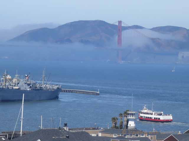 "Golden Gate Bridge from Celebrity Solstice in San Francisco Bay"