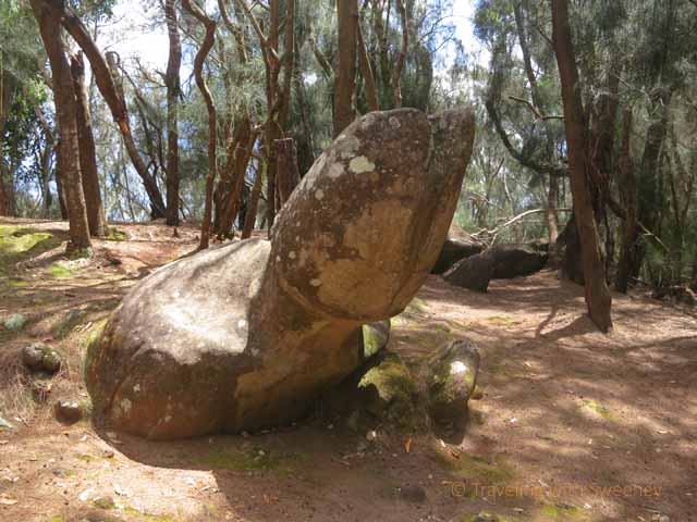 "Kauleonanahoa, ('the penis rock') at Pala'au State Park on Molokai"