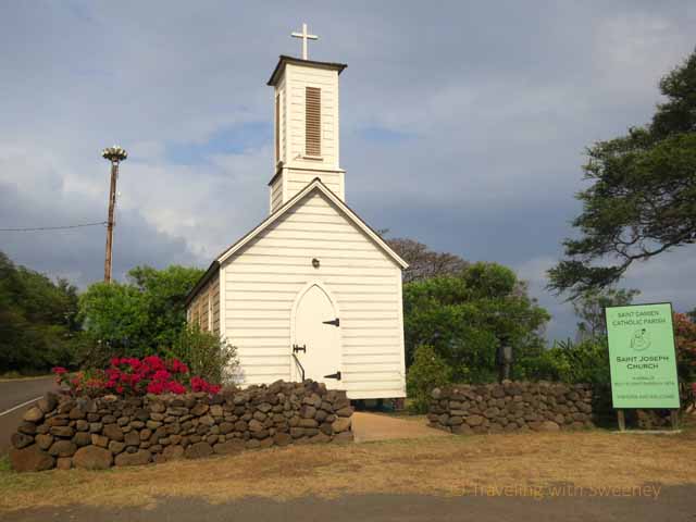 "St. Joseph's Church on Molokai built by Father Damien"