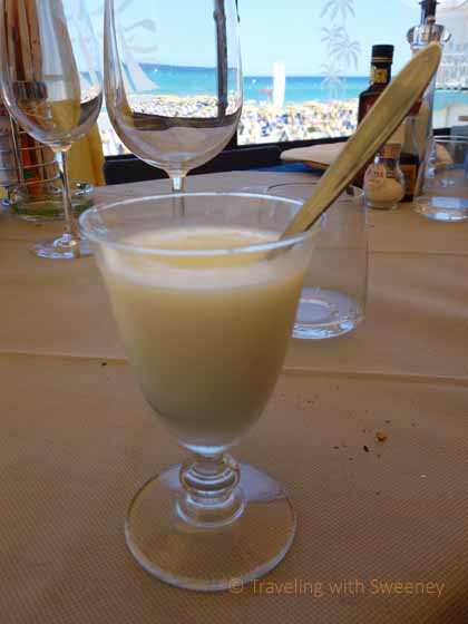 "Cool sorbet on a warm day in Puglia at Balnearea Beach, Otranto"