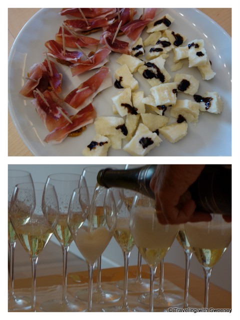 "Masselina Metodo Classico and appetizers"