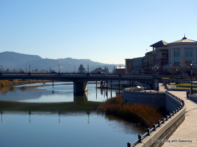 "Napa River and buildings along the River-walk"