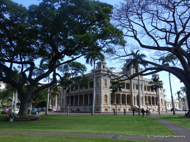 "Iolani Palace in Honolulu"