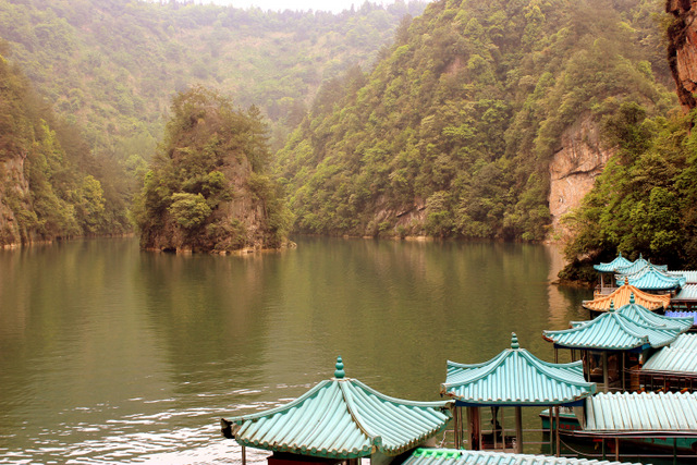 "Along the river in Zhangjiajie, China"