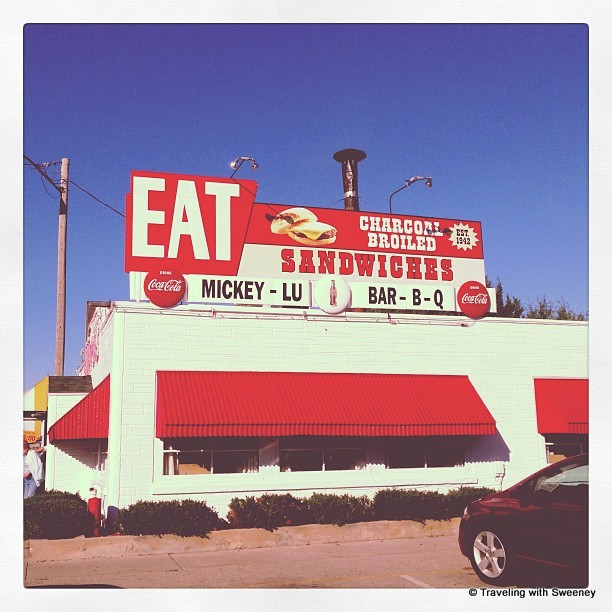"Mickey Lu's Bar-B-Q -- a Marinette landmark famous for its hamburgers"