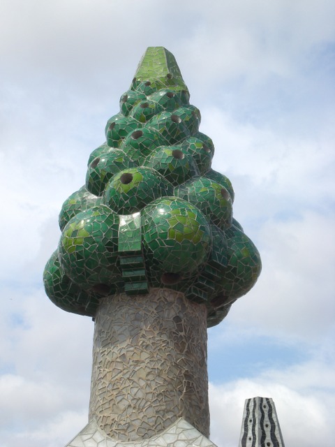 "Palau Guell chimney, Barcelona"