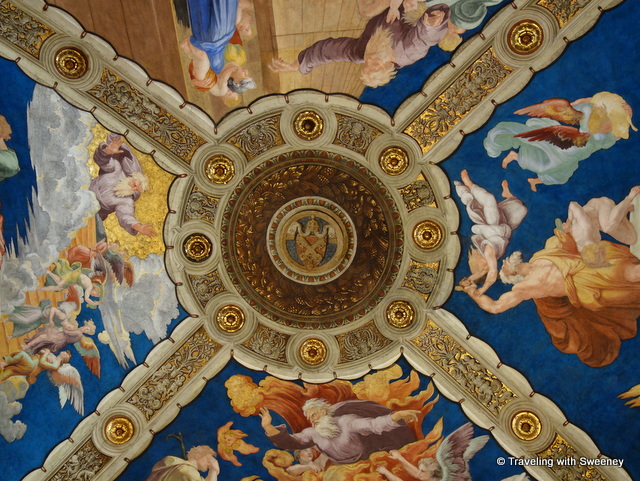 Ceiling in the Room of Heliodorus, Raphael Rooms of the Vatican Museums
