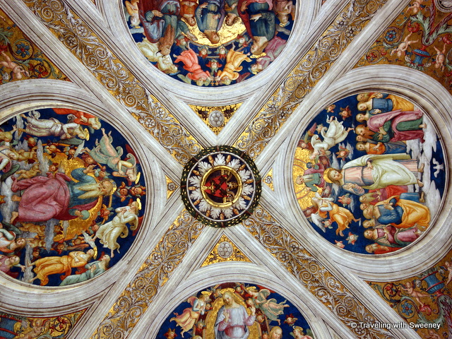 Ceiling in the Room of the Fire in the Borgo, Raphael Rooms of the Vatican Museums