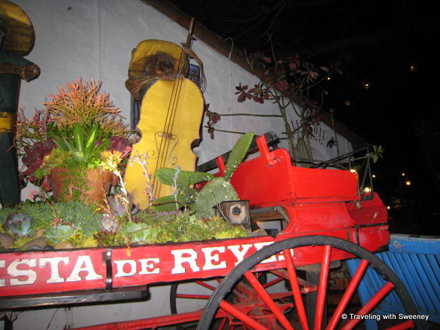 Cacti garden wagon in Old Town San Diego