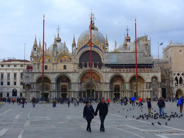 Piazza San Marco at dusk -- After hours is the best way to visit St. Mark's Basilica