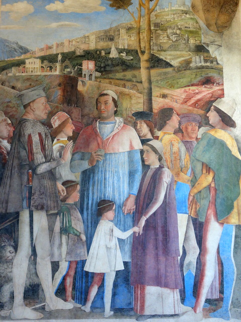 Andrea Mantegna ceiling fresco in the Camera degli Sposi